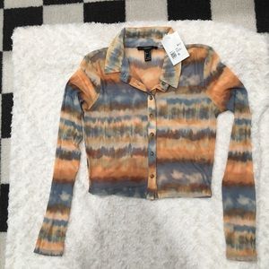 Mesh long sleeve beach/desert vibes top